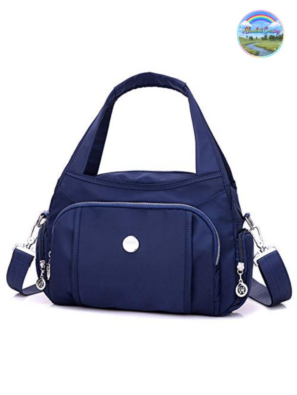 Waterproof Nylon Crossbody Bag Multi-Pocket Travel Shoulder Purse